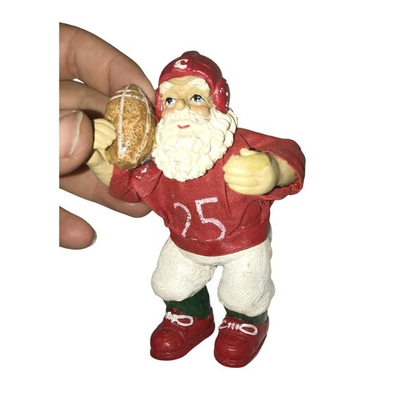 FOOTBALL Player SANTA CLAUS (#25!) Christmas Tree Ornament - Holidays - Picture 4 of 8